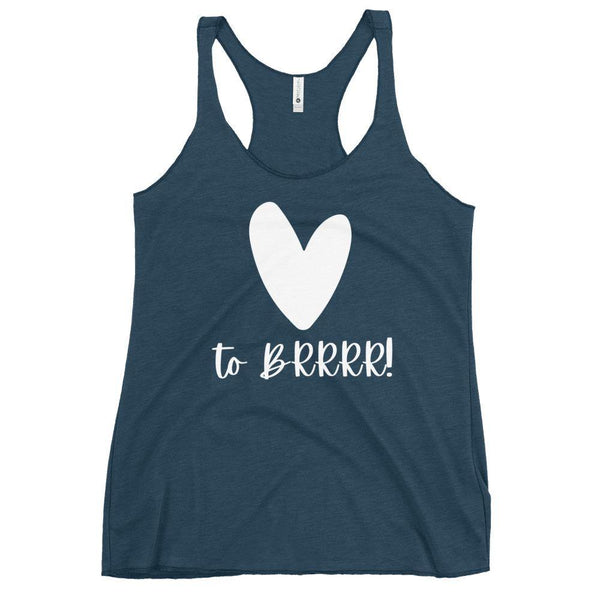 Heart BRRRR - Women's Racerback Tank - Real Estate Investor Gear