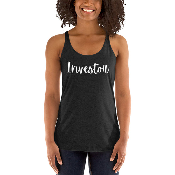 Investor Cursive - Women's Racerback Tank
